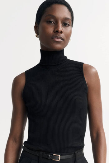 Turtleneck Singlet - Turtlenecks - Black | Rizzing up