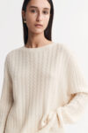 Oversize Cable Knit - Cable Knits - Feather White | Rizzing up