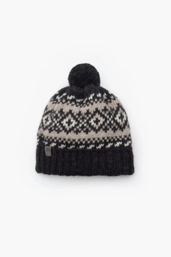 Unisex wool bobble hat