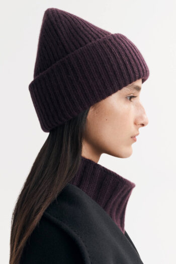 Ribbed Beanie - Beanies - Mulberry | Rizzing up