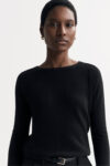 Slim-Fit Crewneck - O-Necks - Black | Rizzing up