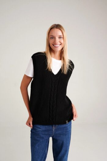 Merino and cashmere wool vest ANNE