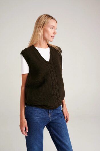 Merino and cashmere wool vest ANNE