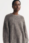 Alpaca Crewneck - O-Necks - Wood | Rizzing up
