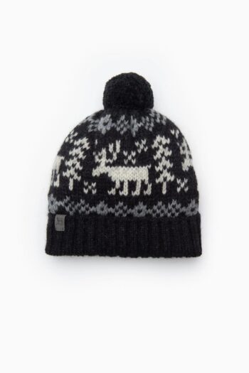 Unisex woolen bobble hat